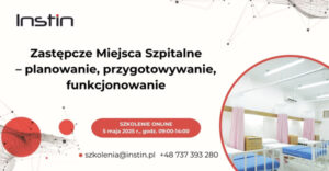 Baner promujący szkolenie poświęcone organizacji Zastępczych Miejsc Szpitalnych.